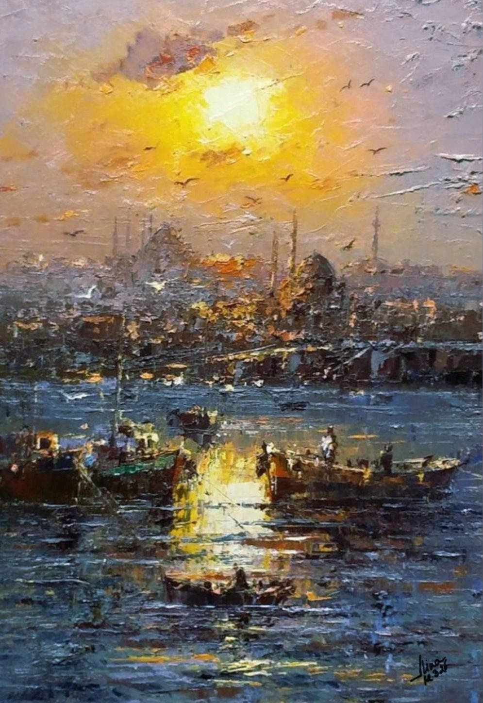 ArteDiAlina.com painting: Oriental Harbour